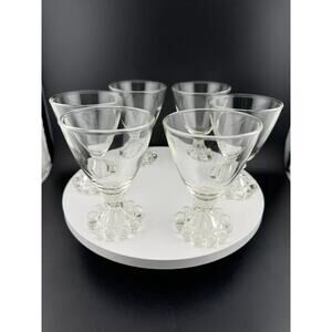 Vintage Anchor Hocking Boopie Pattern Glassware - Set of 6